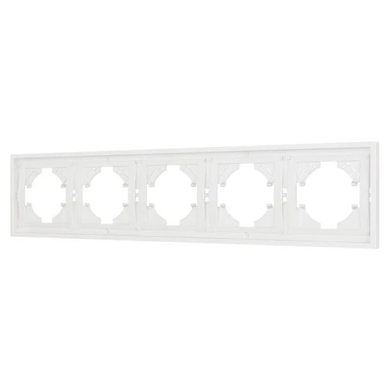 Рамка 5-м FRM-TENDO-SFPL-5-WH пластик. бел. Arlight 054660