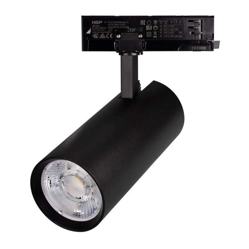 Светильник светодиодный LGD-GERA-4TR-R90-40W Warm3000 BK 15deg 230В IP20 40Вт 3000К метал. Arlight 055161