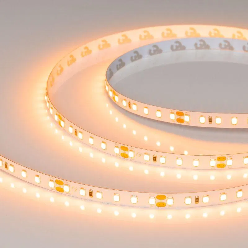 Лента светодиодная UL-A120-8mm 24В Warm 1900К 9.6Вт/м IP20 открытый (уп.5м) Arlight 056725