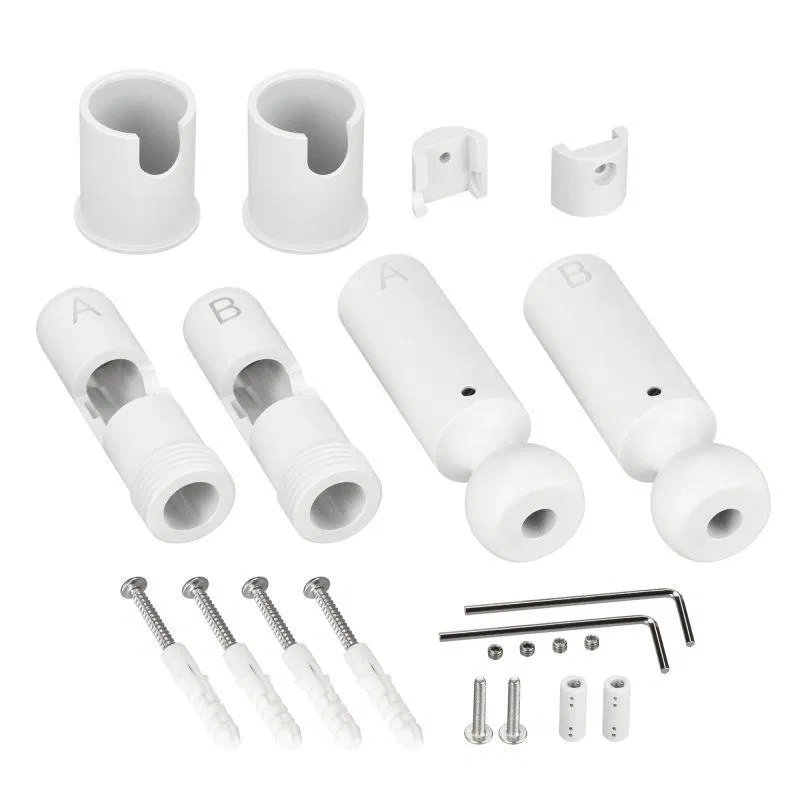 Крепление ARL-WAVE-1815-S-2-ENDCAP White комплект метал. бел. Arlight 057584