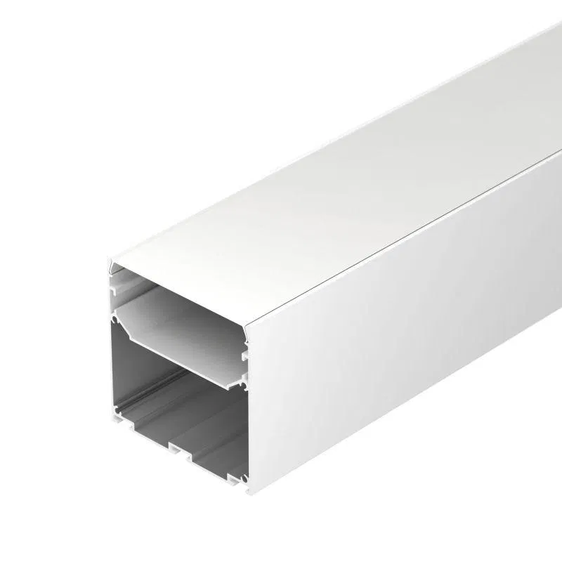 Профиль LINE-M-7575-2500 WHITE L2500 алюм. Arlight 058158