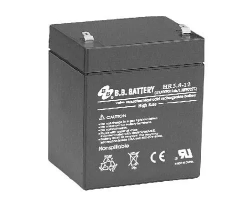 Аккумулятор 12В 5.5А.ч HR 5.8-12 B.B. Battery 1906654А