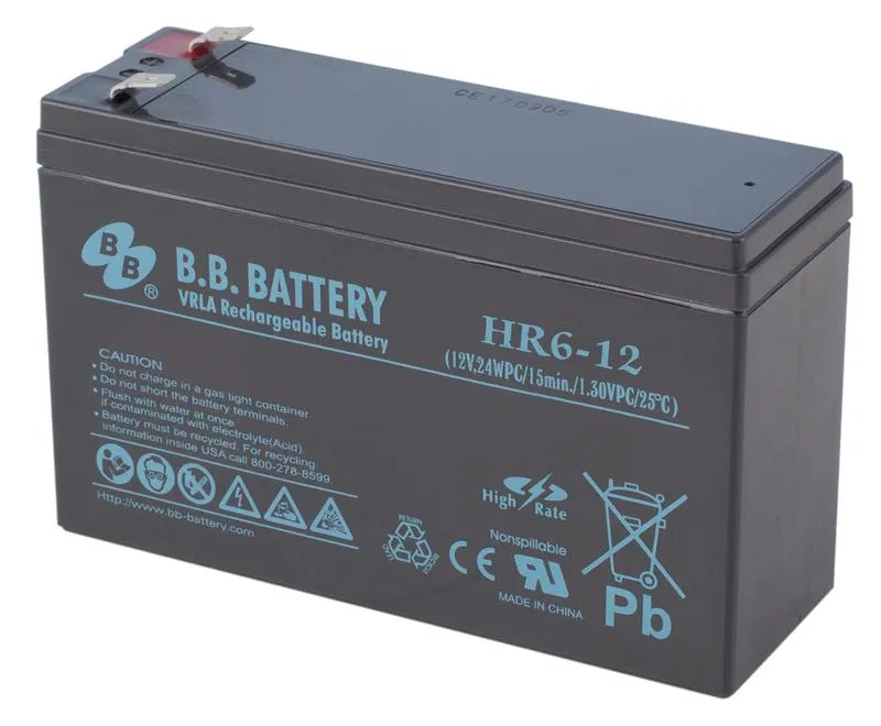 Аккумулятор 12В 6А.ч HR 6-12 B.B. Battery 1906655А