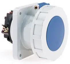 Розетка встраиваемая 32А 3п 2P+PE 6ч 230В IP67 наклонная Bals 1278