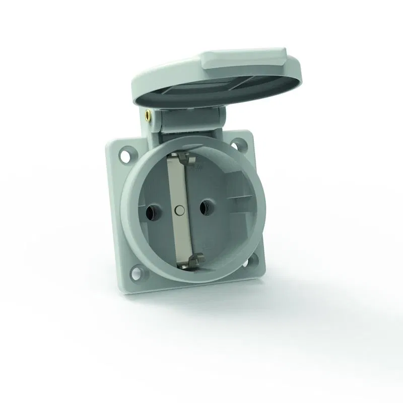 Розетка встраиваемая Schuko 16А 3п 250В IP54 сер. Quick Connect Bals 71100