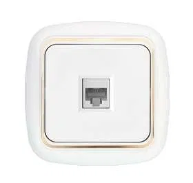 Розетка компьютерная 1-м СП бел. Bylectrica РК18-001