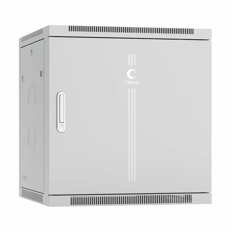 Шкаф телекоммуникационный настенный SH-05F-12U60/45m-R 19дюйм 12U 600x450x635мм разобран. дверь метал. сер. (RAL 7035) Cabeus 10763c