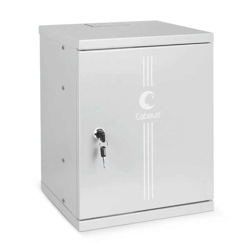 Шкаф телекоммуникационный настенный WSC-8Um 10дюйм 8U 326х300х405мм дверь метал. Cabeus 7790c