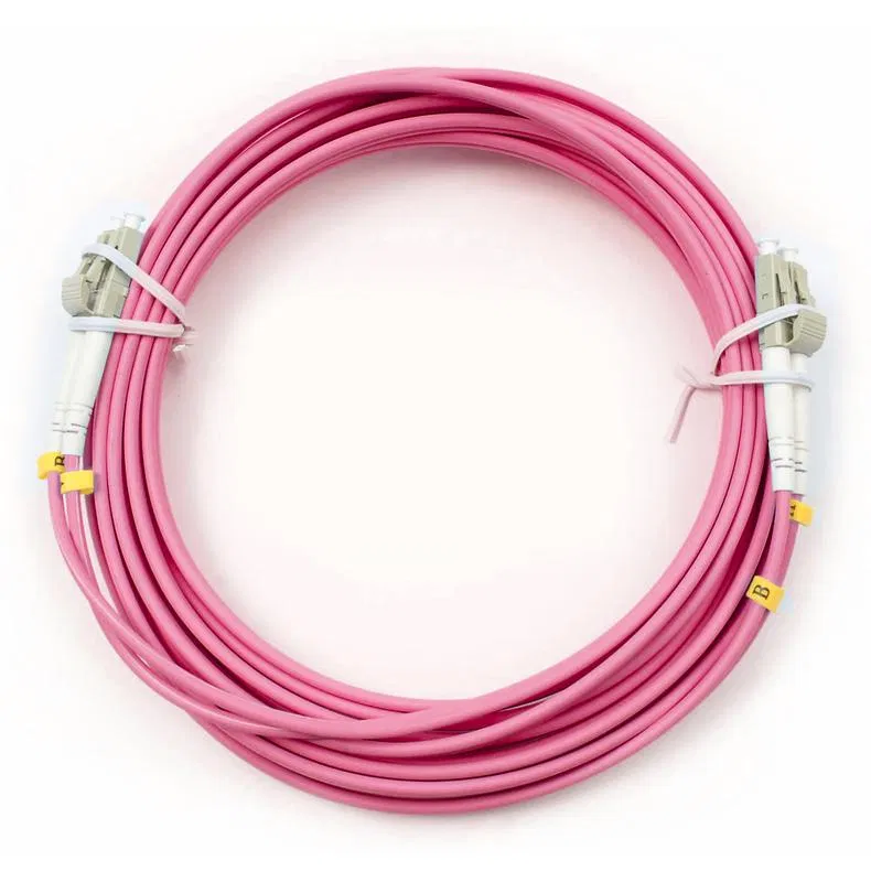 Шнур оптический FOP-50-OM4-LC-LC-5m duplex LC-LC50/125мм OM4 5м LSZH Cabeus 9104c