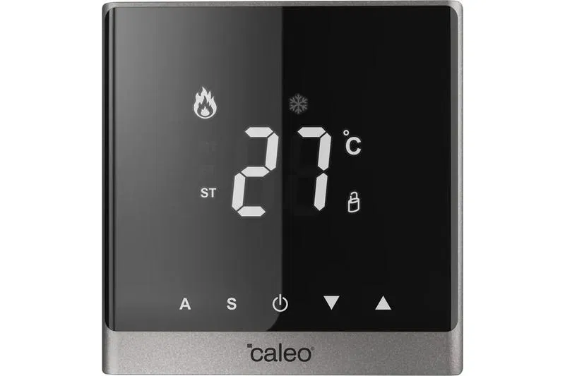 Терморегулятор C732 встраиваемый цифровой 3.5кВт сереб. CALEO 0К-00000782