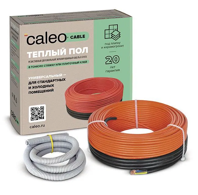 Комплект "Теплый пол" (кабель) CABLE 18W-40 5.5кв.м CALEO КА000001729