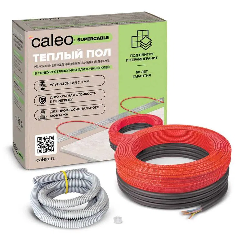 Комплект "Теплый пол" (кабель) Supercable 18W-120 CALEO УП-00000292