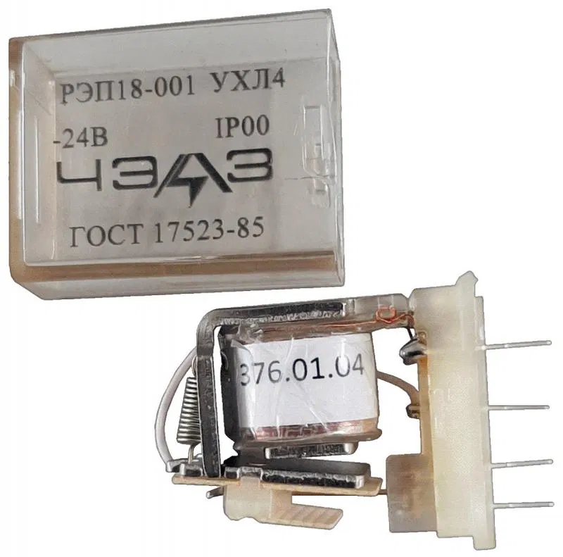 Реле промежуточное РЭП-18-001 12В AC с розеткой ЧЭАЗ A8119-77966167