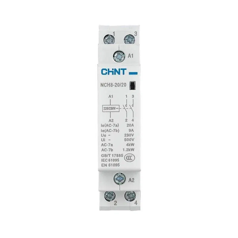 Контактор модульный NCH8-20/10 25А 1п (1НО) кат. 24В AC 50Гц (R) CHINT 256248