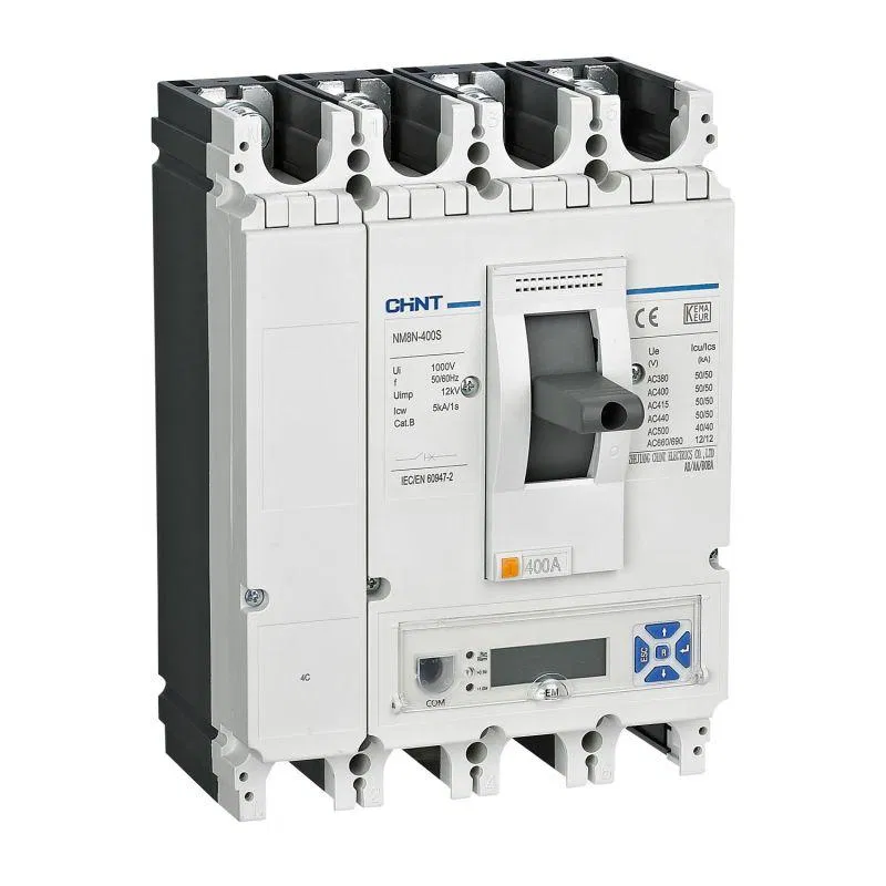 Выключатель автоматический 4п 400А 50кА NM8N-400S EM с электр. расцеп. LCD (R) CHINT 269455