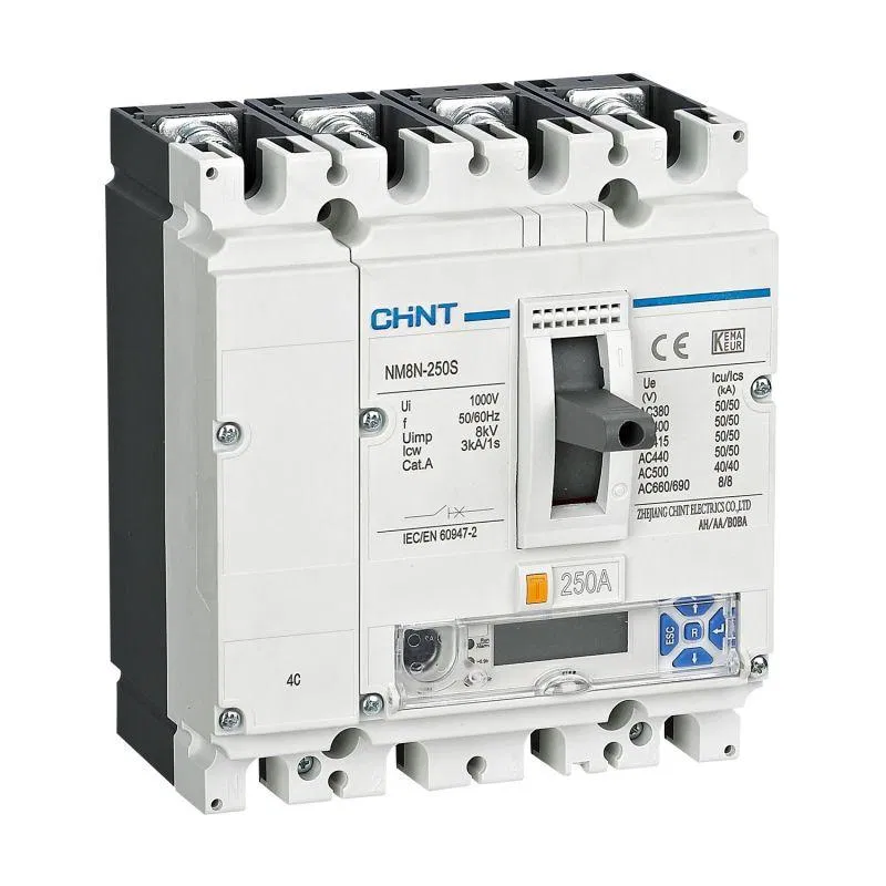 Выключатель автоматический 4п 250А 50кА NM8N-250S EM с электр. расцеп. LCD (R) CHINT 271390