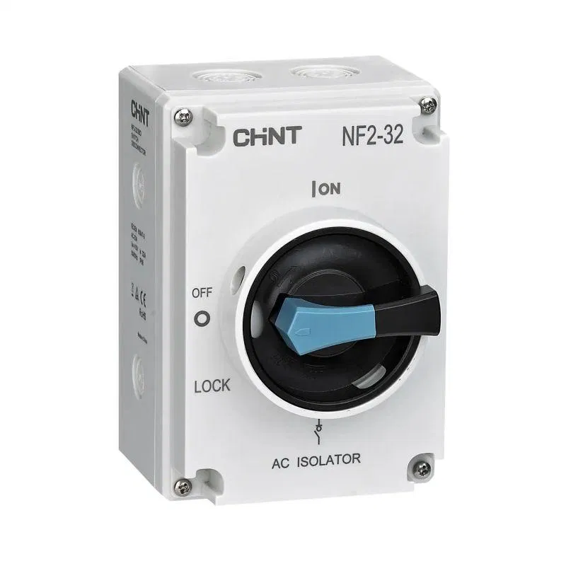 Выключатель-разъединитель NF2-63/3BO IP65 в пластик. коробе CHINT 324161