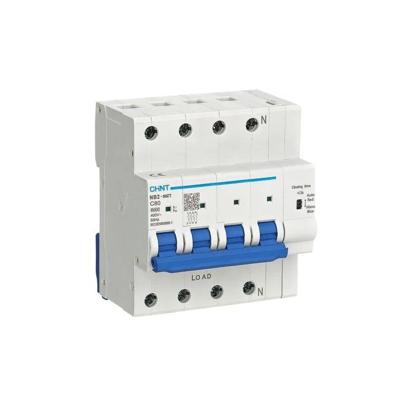 Выключатель автоматический модульный 4п (3P+N) C 50А 6кА NB2-80ZT (R) CHINT 448267