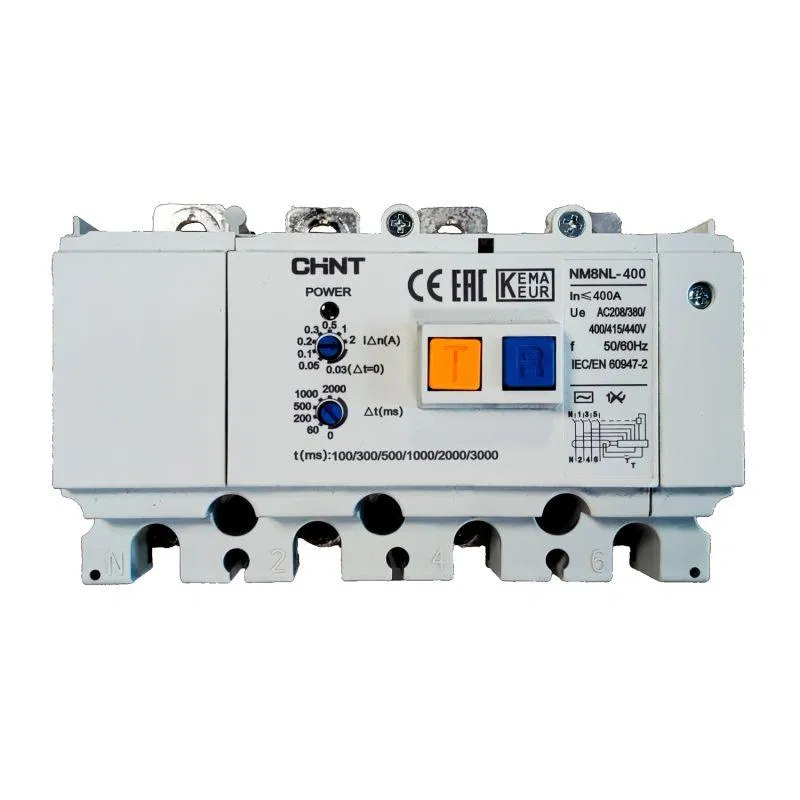 Выключатель автоматический дифференциального тока 4п NM8NL-400 4P A RCD1 CHINT 449992