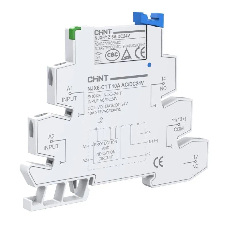 Реле интерфейсное в сборе NJX6-CTT 6А AC/DC12В пруж. (R) CHINT 525393