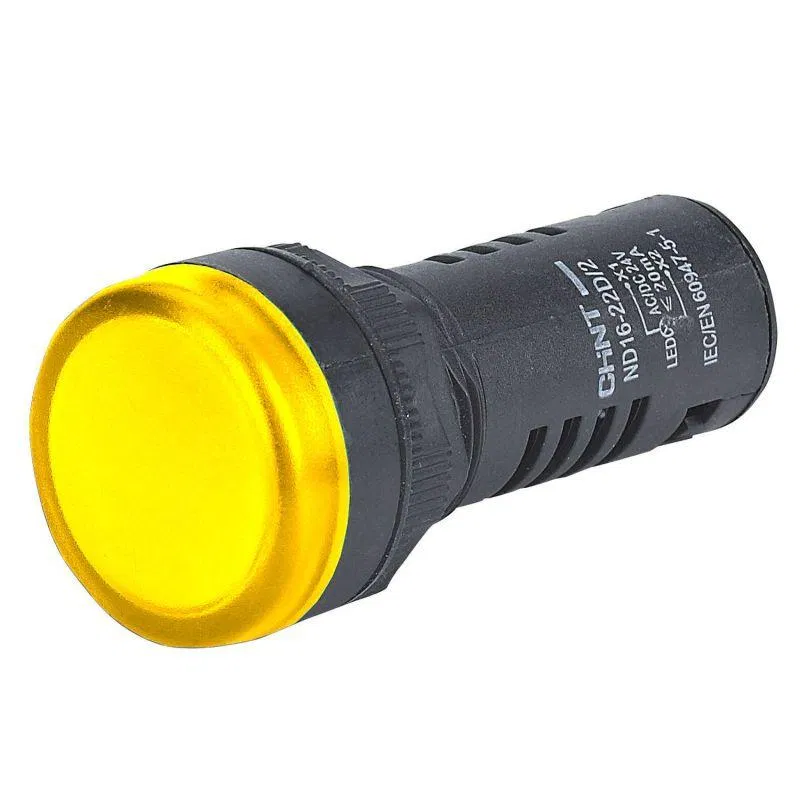 Индикатор ND16-22D/4 IP40 AC 380В встроен. конденсатор (R) желт. CHINT 592665