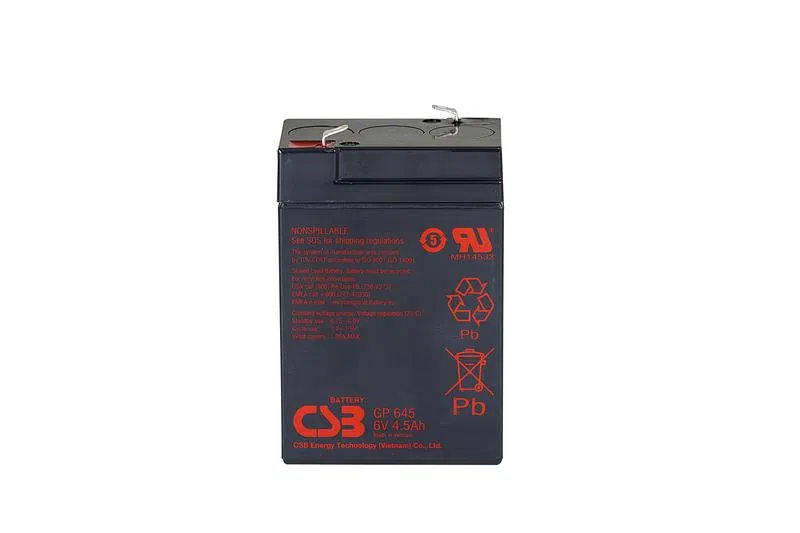 Аккумулятор 6В 4.5А.ч CSB GP645 CSB