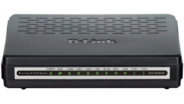Маршрутизатор беспроводной DVG-N5402SP/2S1U/C1B с поддержкой 3G 2 FXS-порта 1 PSTN-порт USB-порт D-Link 1356181