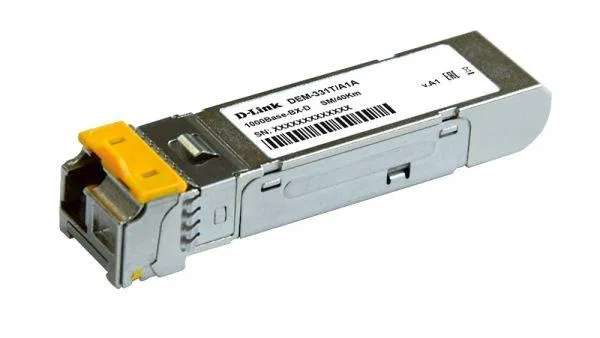 Трансивер SFP 331T/20KM/A1A WDM с 1 портом 1000BASE-BX-D (Tx:1550 нм Rx:1310 нм для одномод. оптич. кабеля D-Link 1692272