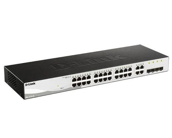 Коммутатор управляемый L2 DGS-1210-28/FL1A с 24 портами 10/100/1000Base-T и 4 комбо-портами 100/1000Base-T/SFP D-link 1710885
