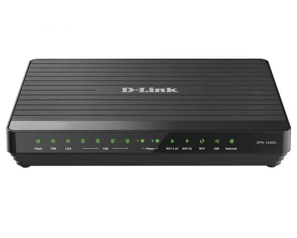 Шлюз DPN-144DG/2S1U/A1A 2х диап. беспроводной абонентский голосовой GPON ONT (1 GPON-порт 4 порта 10/100/1000Base-T 2 FXS-порта 1 USB-порт + поддержка AC1200) D-Link 1740645