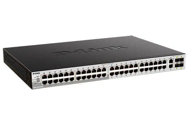 Коммутатор управляемый стекируемый L3 DGS-3130-54TS/B1A с 48 портами 10/100/1000Base-T 2 портами 10GBase-T и 4 портами 10GBase-X SFP+ D-Link 1841337