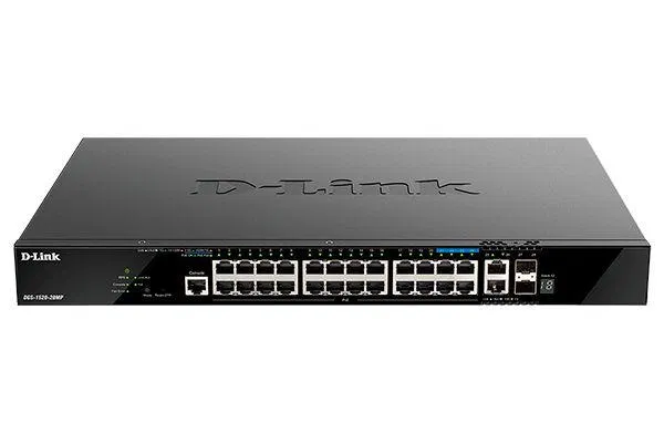 Коммутатор управляемый L3 DGS-1520-28MP/A1A стекируемый (20 портов 10/100/1000Base-T 4 порта 100/1000/2.5GBase-T 2 порта 10GBase-T и 2 порта 10GBase-X SFP+ D-link 1857422