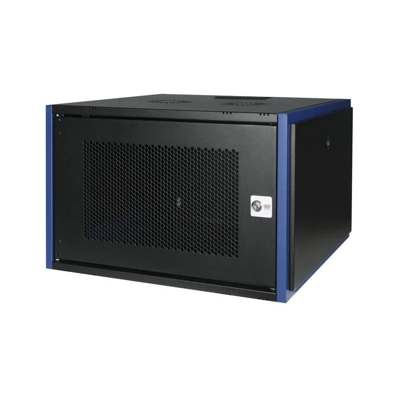 Шкаф настенный 19дюйм 7U 600х600 дверь перфорир. черн. Datarex DR-620021
