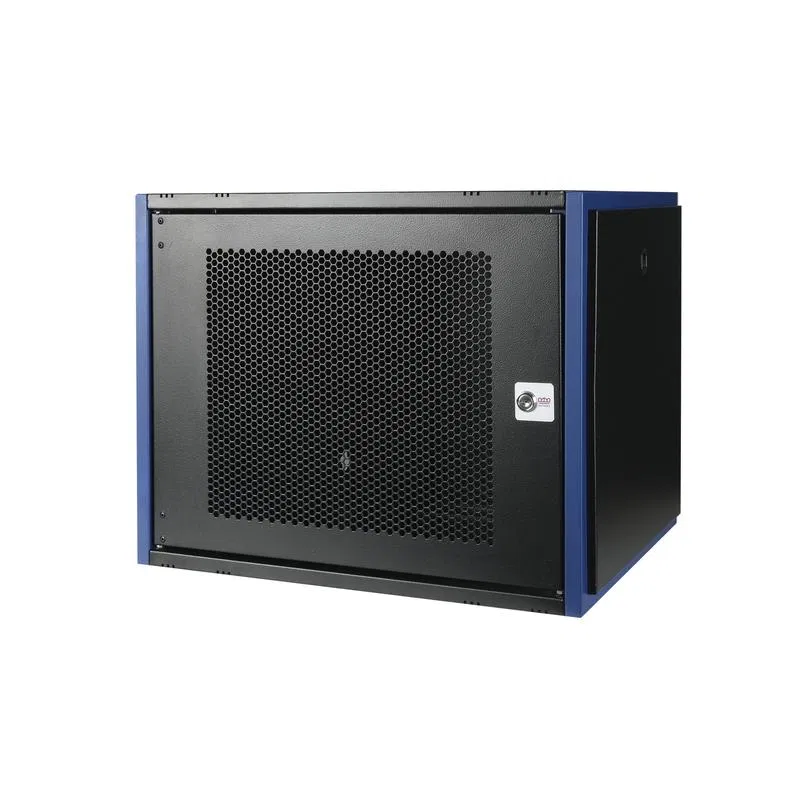 Шкаф настенный 19дюйм 9U 600х450 дверь перфорир. черн. Datarex DR-620111