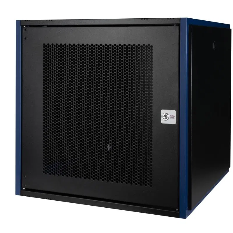 Шкаф настенный 19дюйм 12U 600х600 дверь перфорир. черн. Datarex DR-620221
