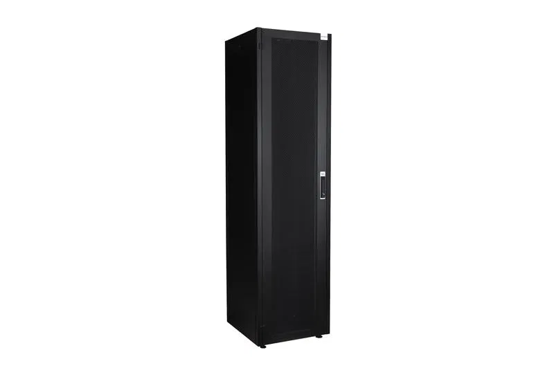 Шкаф напольный 19дюйм 42U 600х600 передн. дверь перфорир.; задн. стенка перфорир. сер. Datarex DR-721500