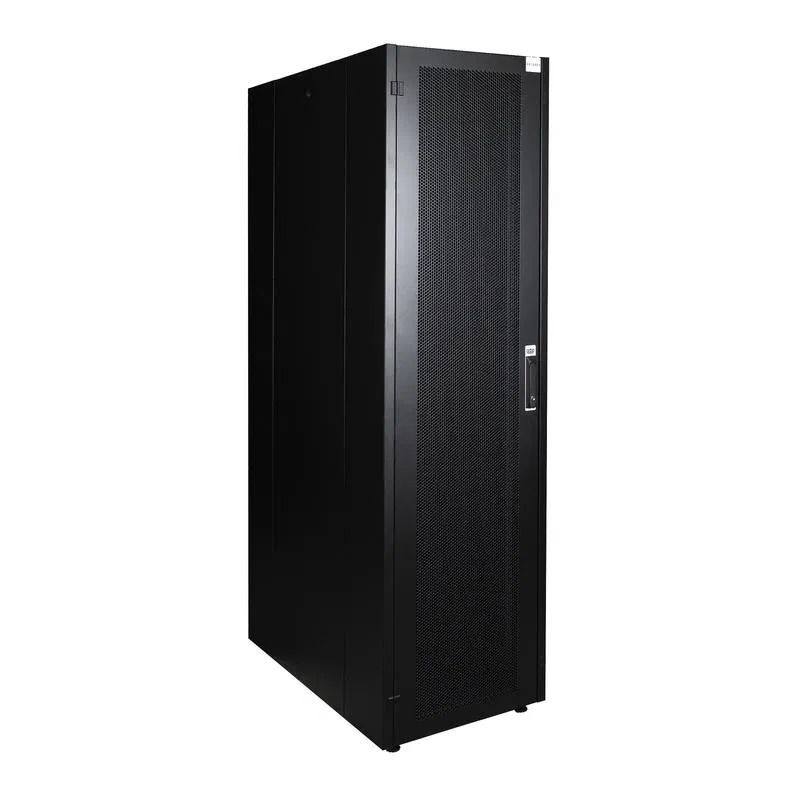Шкаф напольный 19дюйм 42U 600х1000 передн. дверь перфорир.; задн. стенка перфорир. черн. Datarex DR-721531