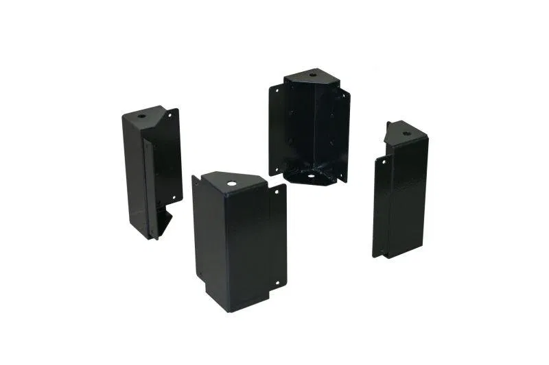 Элемент цоколя угловой DekraftUno 200мм RAL9005 (уп.4шт) DEKraft 32877DEK