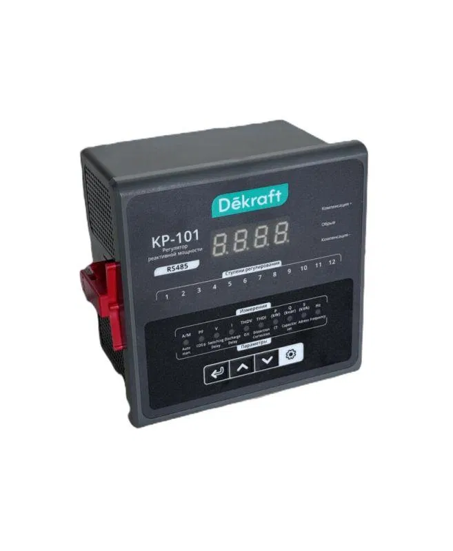 Регулятор реактивной мощности КР-101 380В АС 8 ступеней DEKraft 50572DEK