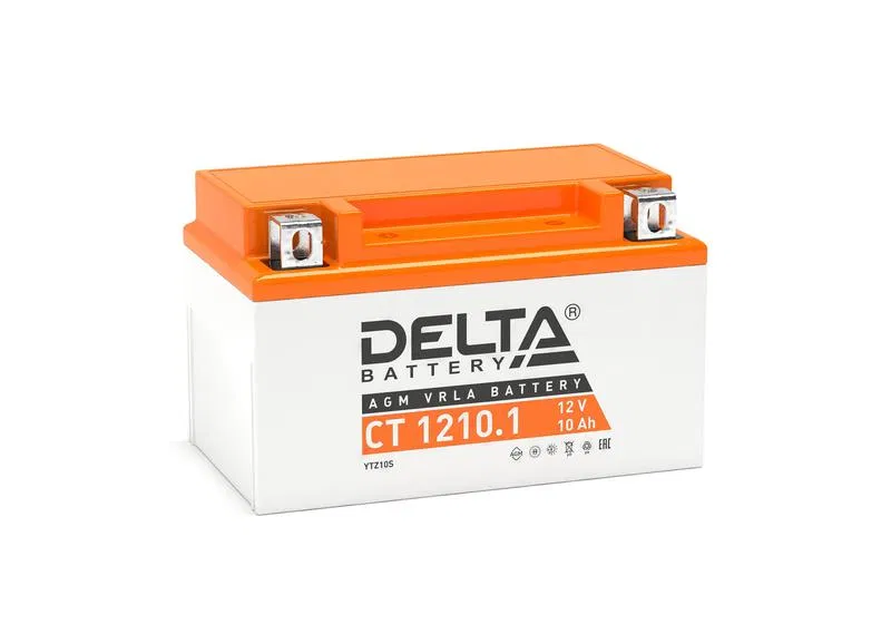 Аккумулятор стартерный 12В 10А.ч CT 1210.1 Delta 3401010030015