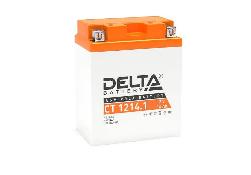 Аккумулятор стартерный 12В 14А.ч CT 1214.1 Delta 3401010030019
