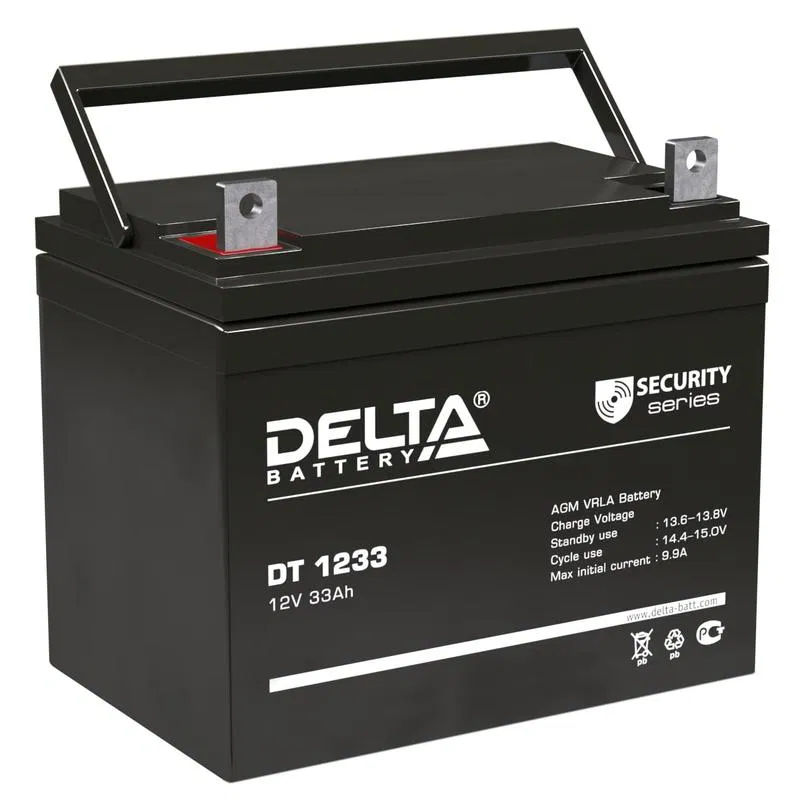 Аккумулятор ОПС 12В 33А.ч DT 1233 Delta 4614010040009