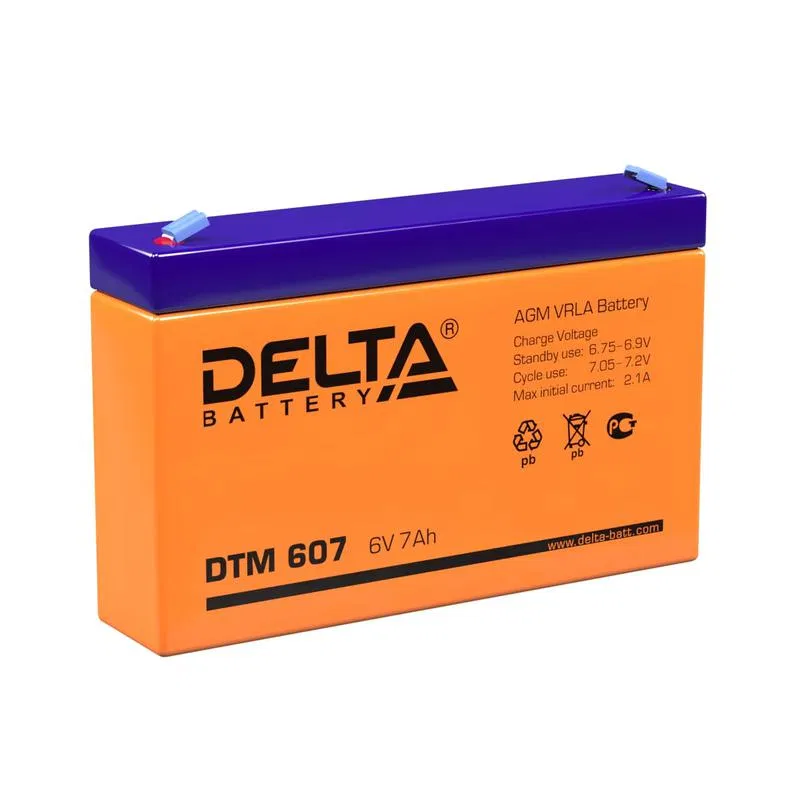 Аккумулятор UPS 6В 7А.ч DTM 607 Delta 4614010050017