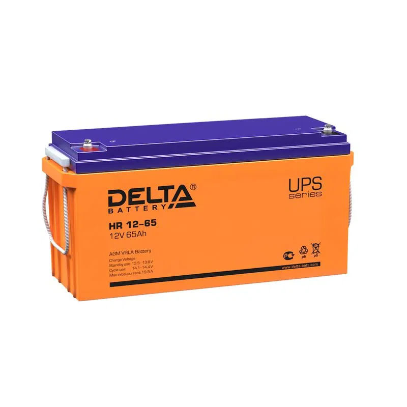 Аккумулятор UPS 12В 65А.ч HR 12-65 Delta 4614010180013