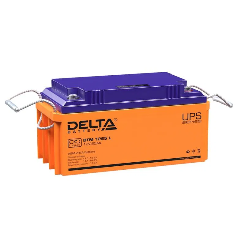 Аккумулятор UPS 12В 65А.ч DTM 1265 L Delta 4614010640009
