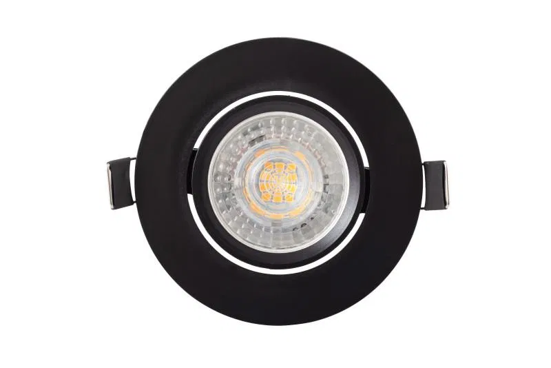 Светильник 10Вт GU5.3 IP20 LED встраив. пластик черн. DENKIRS 529035