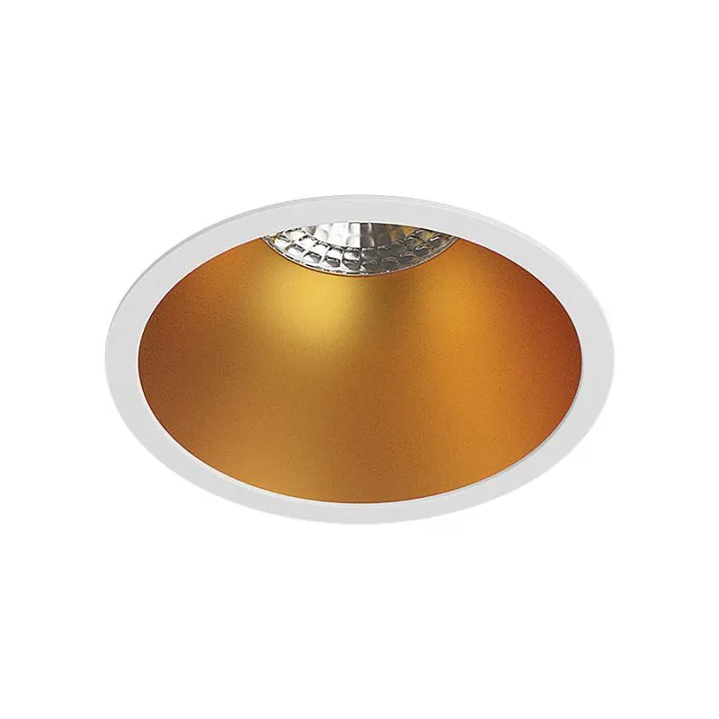 Светильник 10Вт GU5.3 IP20 LED встраив. пластик бел./зол. DENKIRS 593125