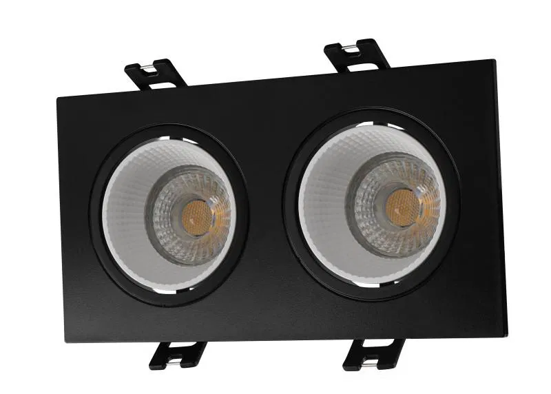 Светильник 10Вт GU5.3 IP20 LED встраив. пластик черн./бел. DENKIRS 654411