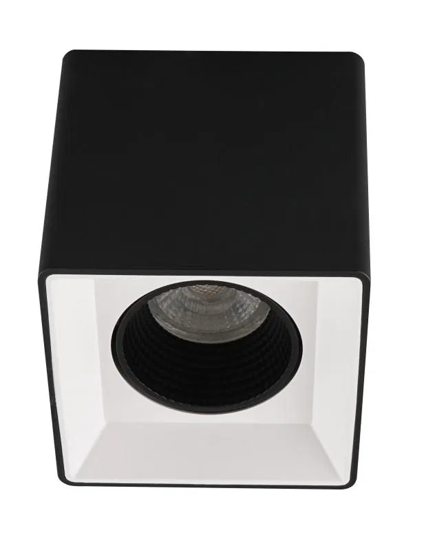 Светильник 10Вт GU5.3 IP20 LED накладной пластик черн.-бел./черн. DENKIRS 654421