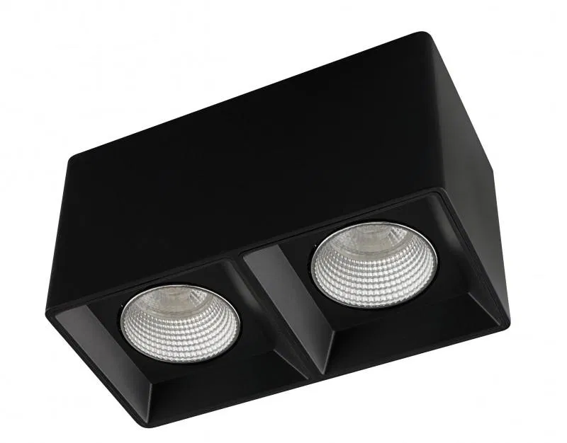 Светильник 10Вт GU5.3 IP20 LED накладной пластик черн./хром DENKIRS 654439